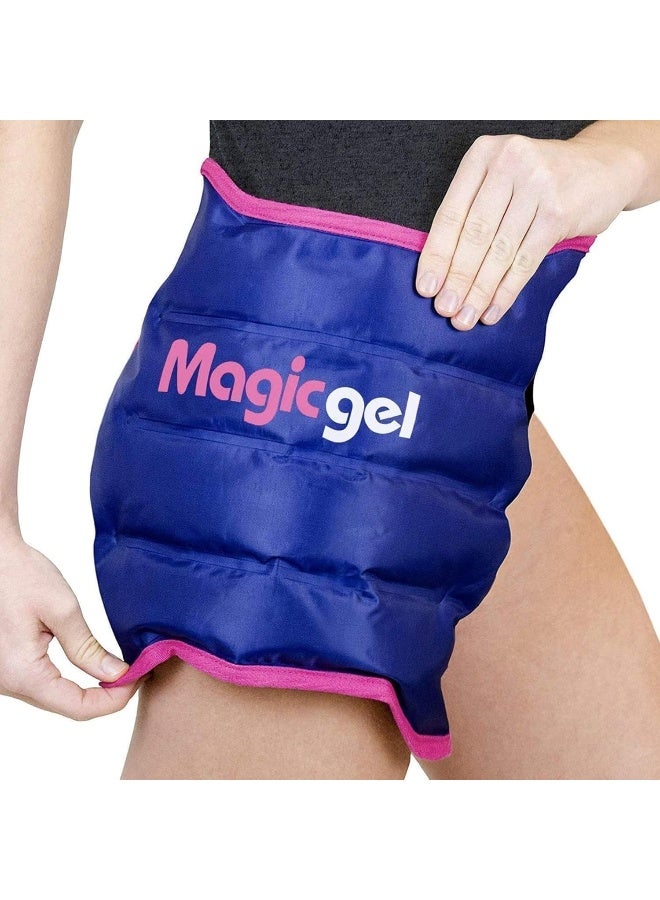 Magic Gel Reusable Cold Pack for Hip Bursitis, Replacement Surgery and Hip Flexor Pain. Ice Pack Wrap for Inflammation, Swelling Relief - Image 1